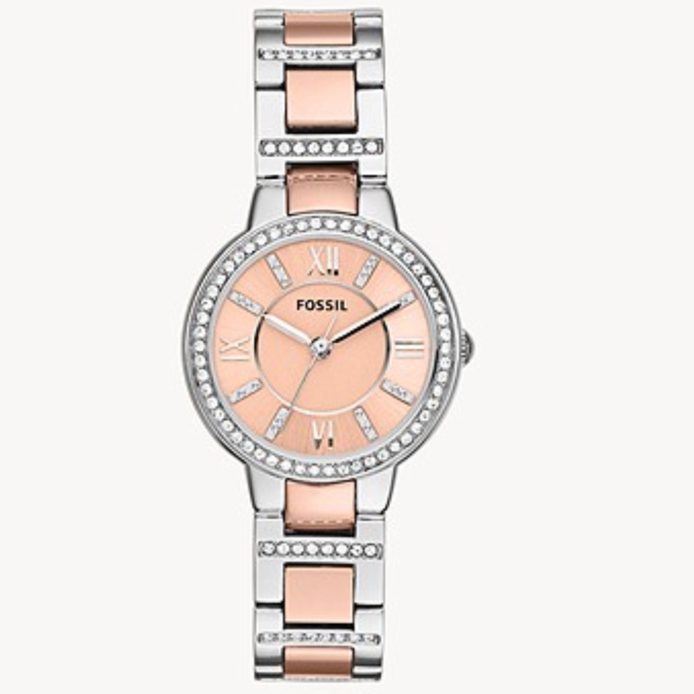 Rose Gold Fossil Watch